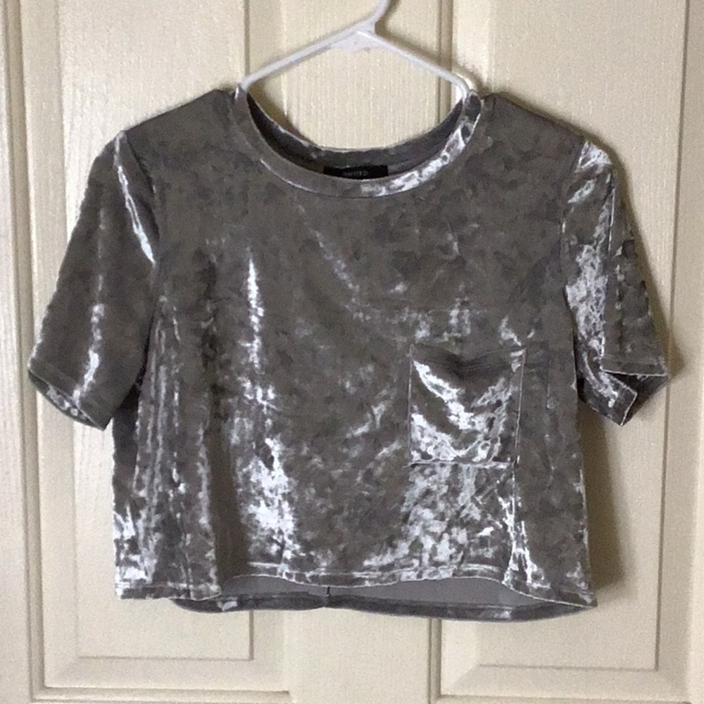 Gray crop top ❗️FINAL SALE❗️